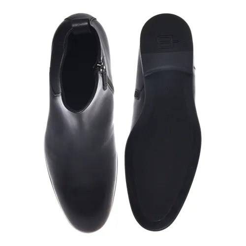 Black leather ankle boots - Baldinini - Modalova