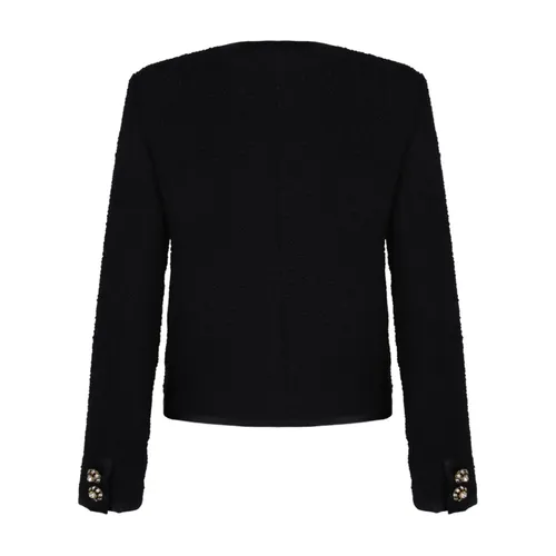 Black Knitted Jacket with Button Fastening - Dolce & Gabbana - Modalova