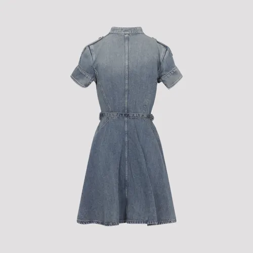 Denim Mini Dress - Alexander McQueen - Modalova