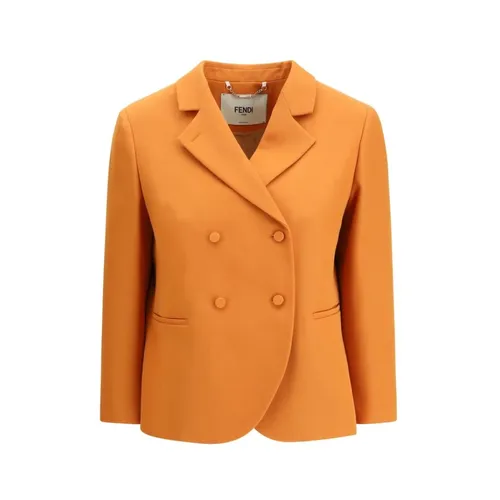 Grain de Poudre Wool Jacket - Fendi - Modalova
