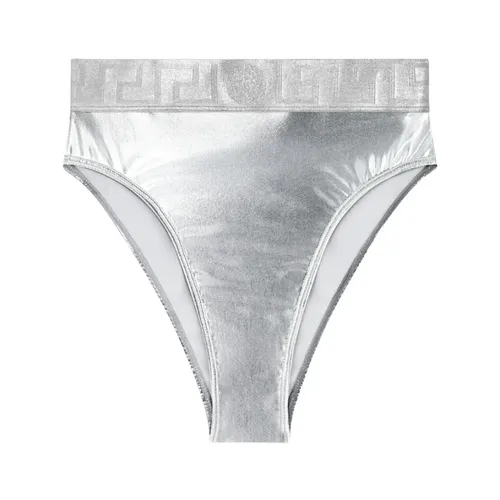 Metallic Bikini Bottoms - Versace - Modalova