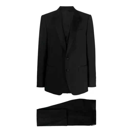 Black Wool Blend Dinner Suit Set - Dolce & Gabbana - Modalova