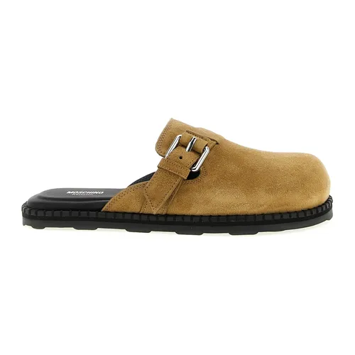 Suede Mules - Moschino - Modalova