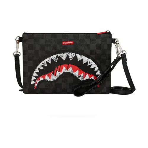 Scribble Shark Crossover Clutch - Sprayground - Modalova