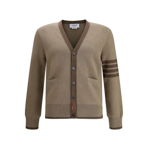 Milano Cardigan with Ribbed Details - Thom Browne - Modalova