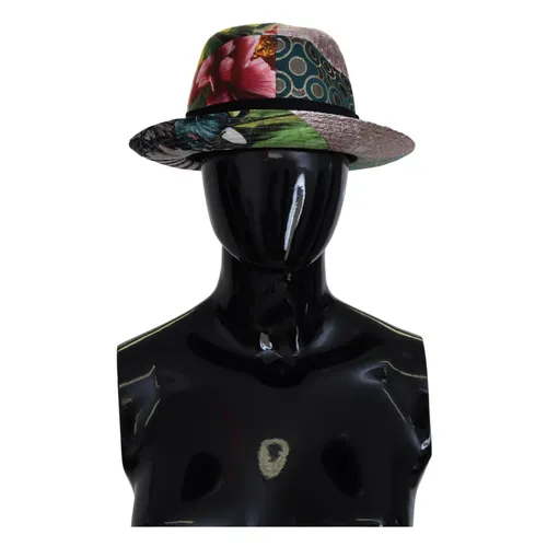 Patchwork Fedora Cap Multicolor Chic - Dolce & Gabbana - Modalova