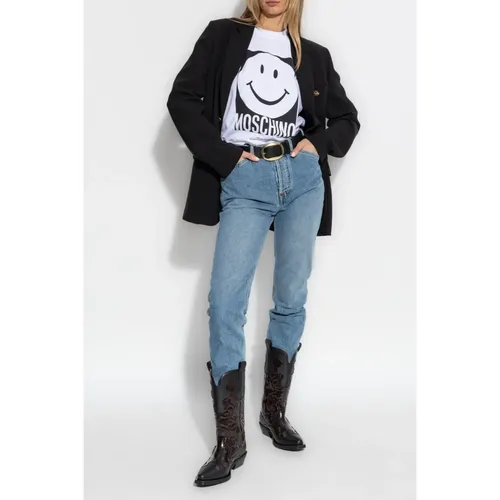 Jeans with logo - Moschino - Modalova