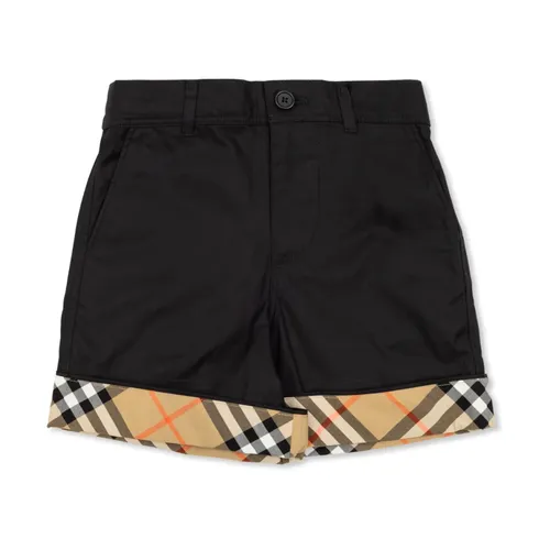 Cotton Shorts with Rolled Cuffs - Burberry - Modalova