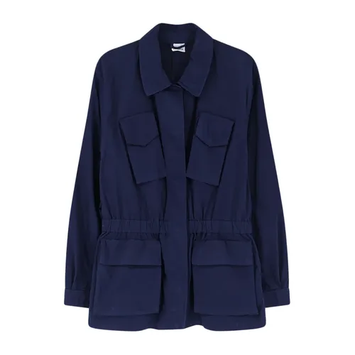 Cotton Jacket With Lived Effect - Aspesi - Modalova