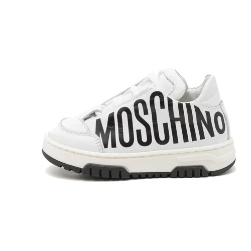 Low-top Lace-up Sneakers - Moschino - Modalova