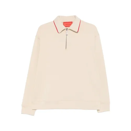 Zip-up Collared Polo Shirt - Vision OF Super - Modalova