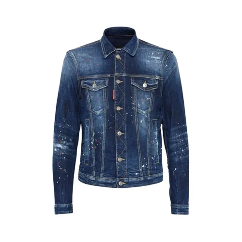 Dan Denim Jacket - Dsquared2 - Modalova