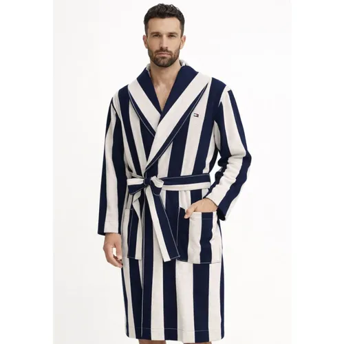Striped Bathrobe - Tommy Hilfiger - Modalova