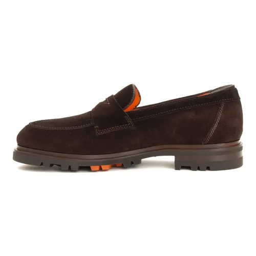 Casual-Chic Moccasin with Modern Details - Santoni - Modalova