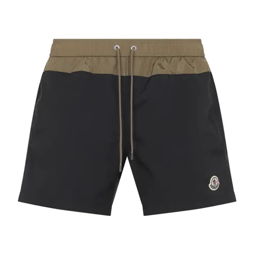 Logo Patch Swim Shorts - Moncler - Modalova