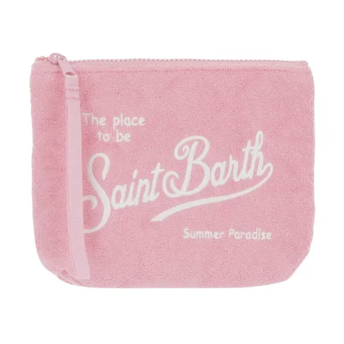 Sponge Effect Clutch Bag with Logo - MC2 Saint Barth - Modalova