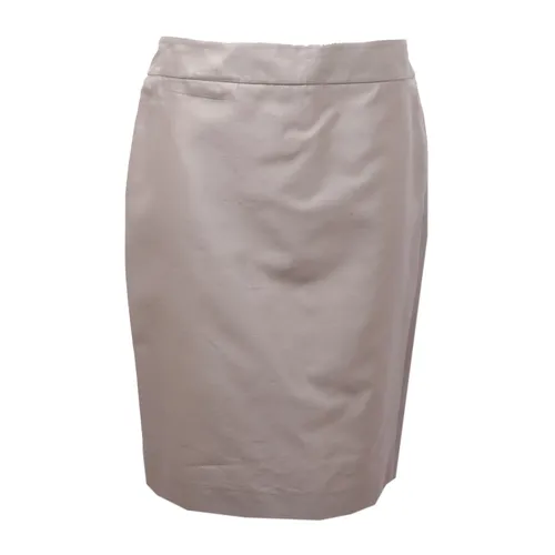 Falda Gris de Seda/Algodón Colección - Armani - Modalova