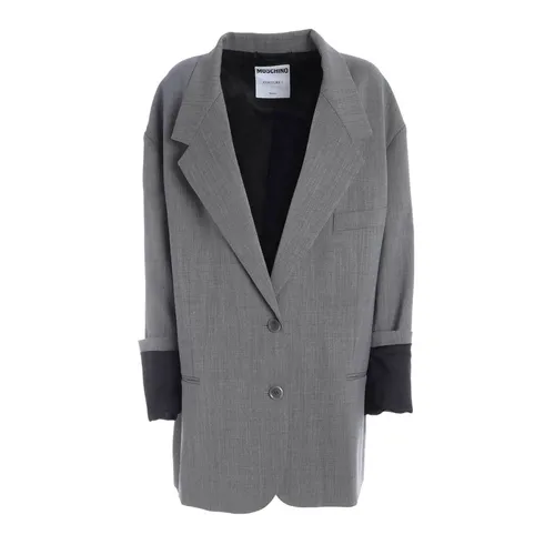 Gabardine Jacket - Moschino - Modalova