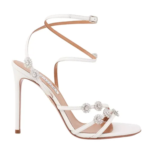 White Stiletto Sandals Starry Night - Aquazzura - Modalova