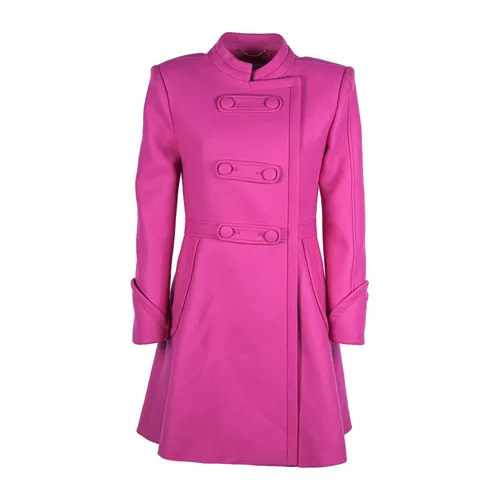 Fuchsia Blade Runner Coat - Moschino - Modalova