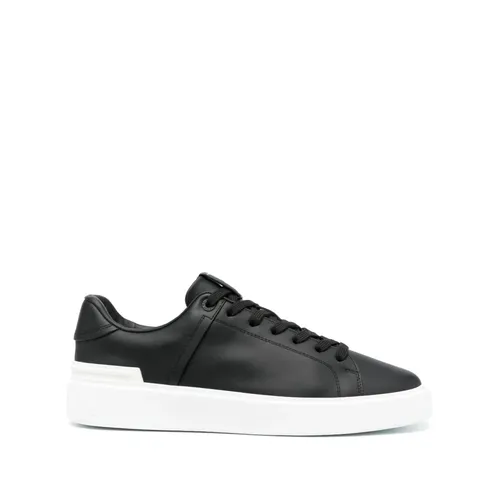 Black Sneakers Ss24 Men's Shoes - Balmain - Modalova