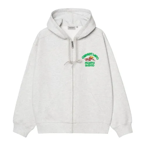 Sudadera con Capucha de Algodón Gris Chaqueta - Carhartt Wip - Modalova