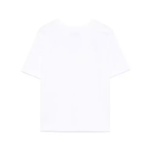 Kids Optical White Short Sleeve Tee - Moschino - Modalova
