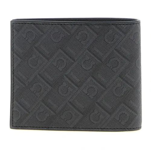 Monogram Coated Canvas Bifold Wallet - Ferragamo - Modalova