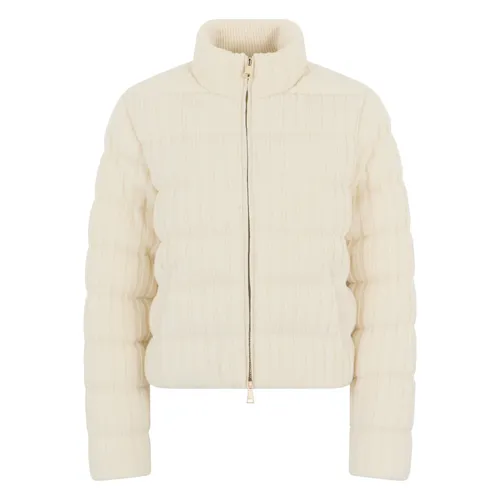 Wool & Cashmere Blend Padded Cardigan - Moncler - Modalova