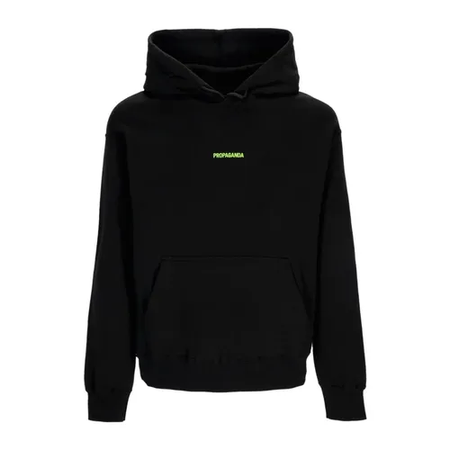 Black Oxide Hoodie with Kangaroo Pocket - Propaganda - Modalova