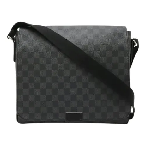 Pre-owned District MM Damier Graphite Shoulder Bag - Louis Vuitton Vintage - Modalova