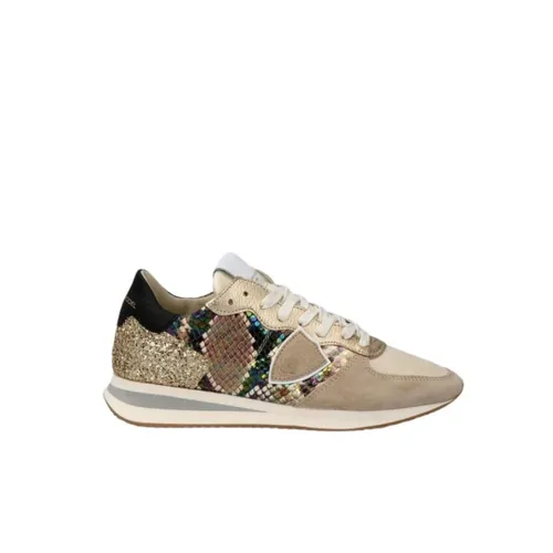 Python Beige Sneakers Model Tropez - Philippe Model - Modalova