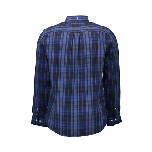 Gant Blue Cotton Shirt - Gant - Modalova