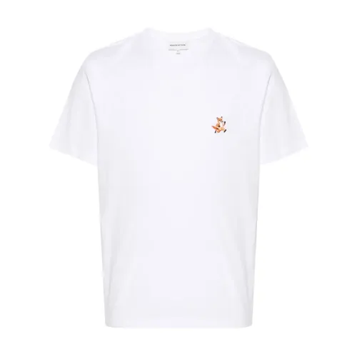 White Speedy Fox Patch Tee - Maison Kitsuné - Modalova