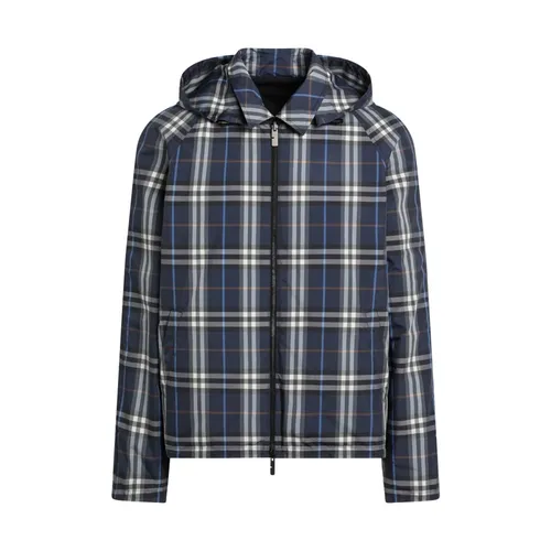 Reversible Check Cotton Jacket - Burberry - Modalova