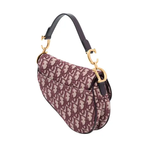 Pre-owned Patterned Saddle Bag - Dior Vintage - Modalova