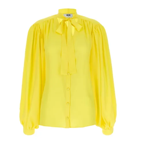 Bow Shirt - Msgm - Modalova