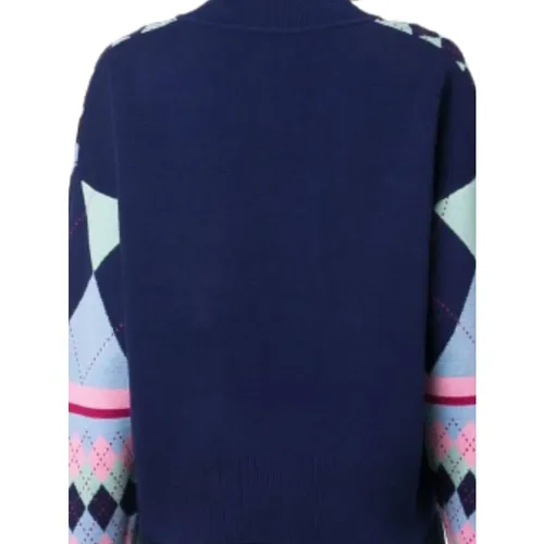 Argyle mix sweater - Versace Jeans Couture - Modalova