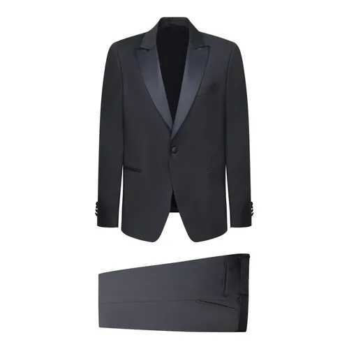 Blue Wool Twill Suit Jacket - Lardini - Modalova