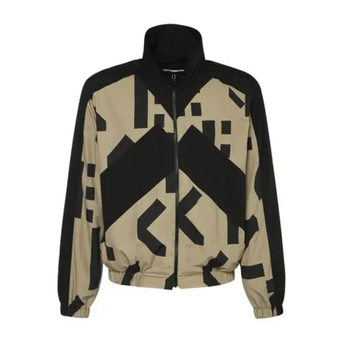 Monogram Patchwork Zip-Up Sweatshirt - Kenzo - Modalova