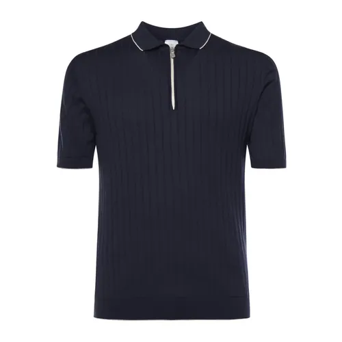 Half-Zip Short-Sleeve Polo - Eleventy - Modalova