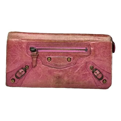 Pre-owned Leather Wallet - Balenciaga Vintage - Modalova