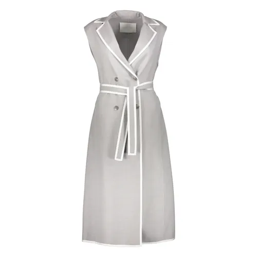 Long Vest with Lapel Collar - Fabiana Filippi - Modalova