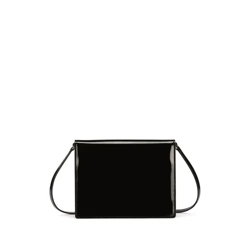 Black DG Logo Leather Shoulder Bag - Dolce & Gabbana - Modalova