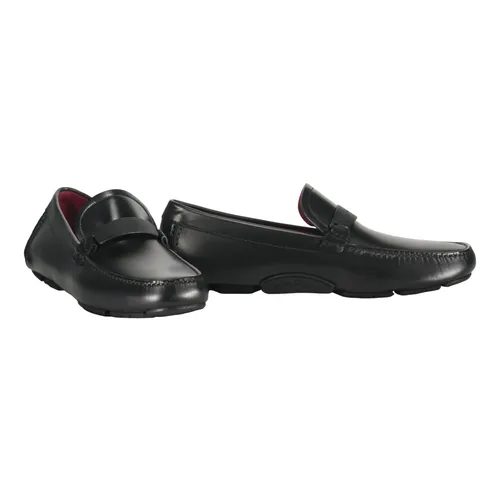 Classic Leather Loafers with Logo Detail - Ferragamo - Modalova