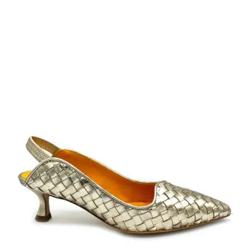 Woven Leather Slingback Sandals - Mara Bini - Modalova