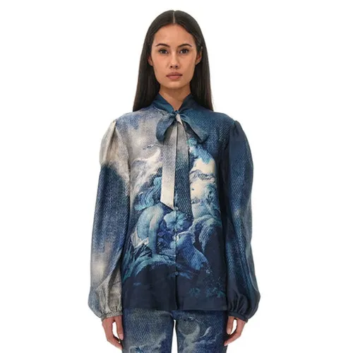 Blusa de Seda - Roberto Cavalli - Modalova