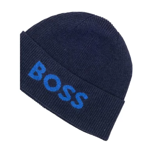 The Boss Print Pattern Wool Blend Cap - Hugo - Modalova
