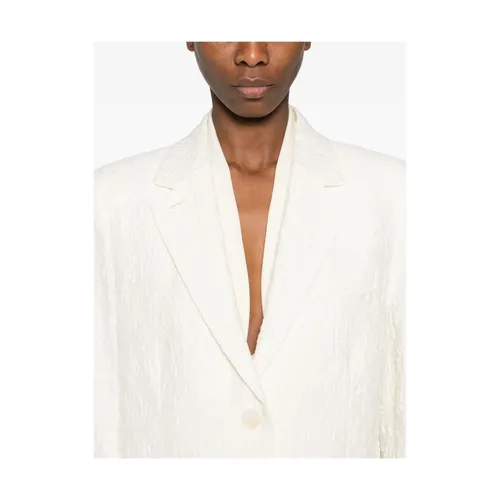 Textured Cotton Blend Blazer - Harris Wharf London - Modalova