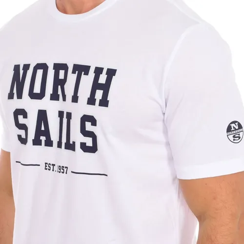 Short Sleeve T-shirt with Ribbed Finish - North Sails - Modalova